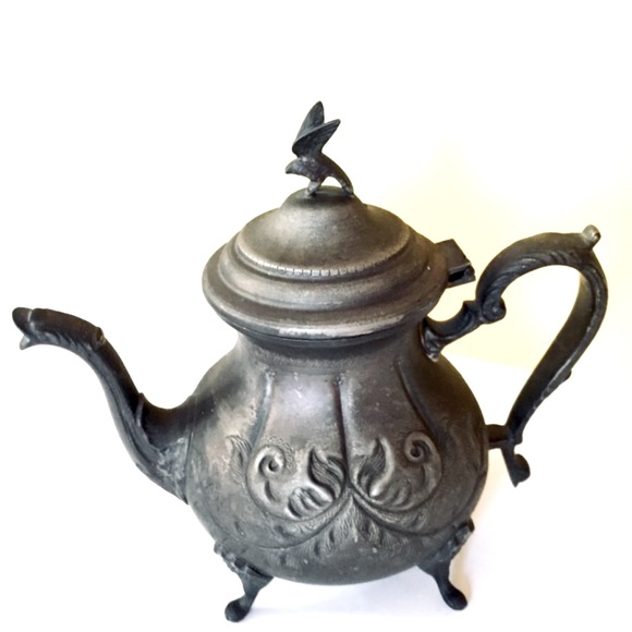 Vintage Antique Collectible Metal tea Pot Middle East HandMade Engraved - Picture 5 of 16